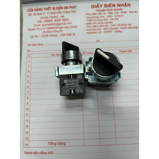 Công tắc xoay zb2-be101c 22mm 3 vị trí màu đen