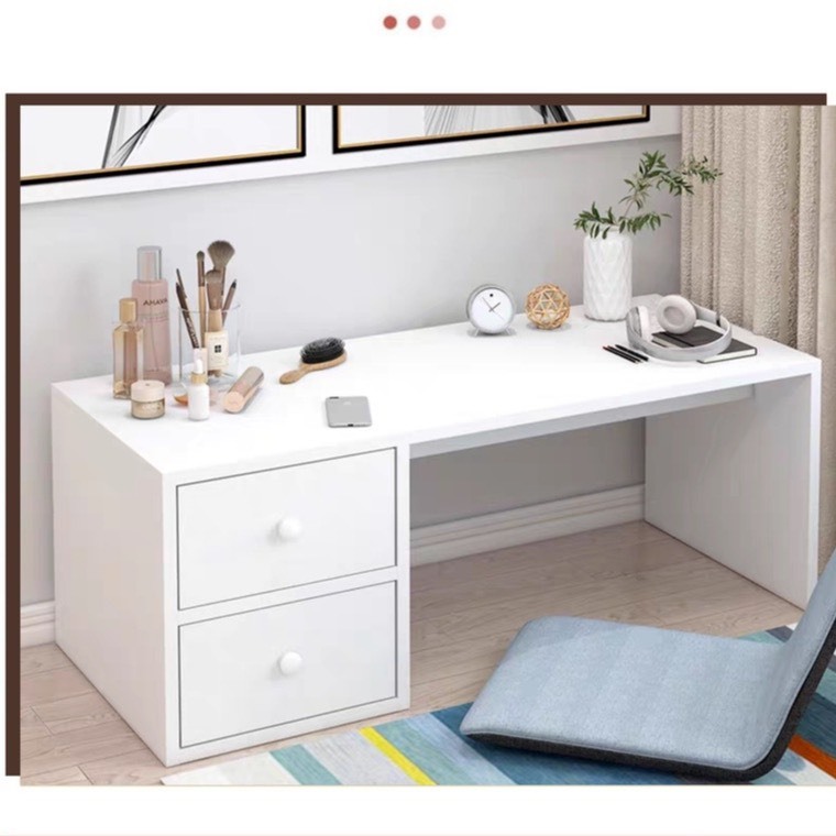 Bàn trang điểm bệt có ngăn kéo chất liệu gỗ MDF phủ Melamine cao cấp của nội thất Zezadecor | BigBuy360 - bigbuy360.vn