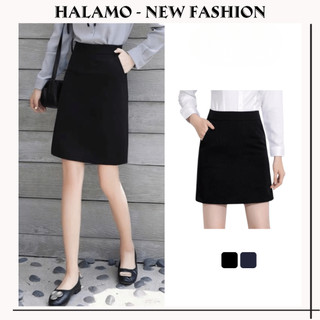 Chân Váy A HALAMO Chân Váy A Chớm Gối Công Sở Kiểu Dáng Đơn Giản CV01