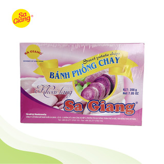 Bánh phồng chay khoai lang tím 200g - Sa Giang