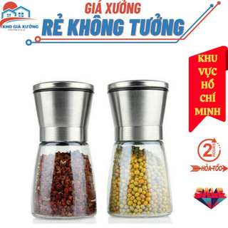 Lọ xay hạt tiêu cầm tay siêu nhanh bằng thủy tinh xay các loại hạt khô,tiêu đa năng gọn tiện lợi