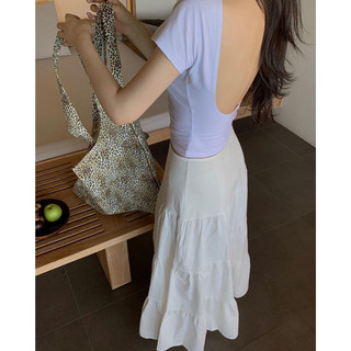 Áo thun croptop khoét lưng [HÌNH THẬT ]