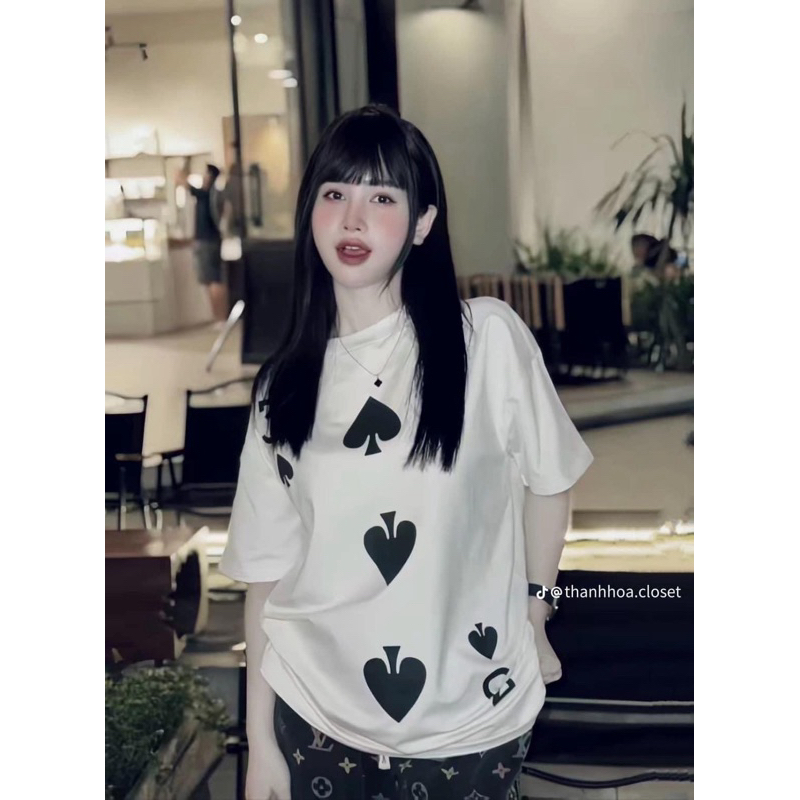 Áo phông Nam nữ in hình Ba Bích siêu hót, áo thun Nam Nữ chất cotton phong cách Unisex hottrend 2024