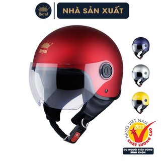 Mũ Bảo Hiểm 3/4 Đầu Royal M125K Quai Da - Hàng chính hãng - Bảo hành 12 tháng