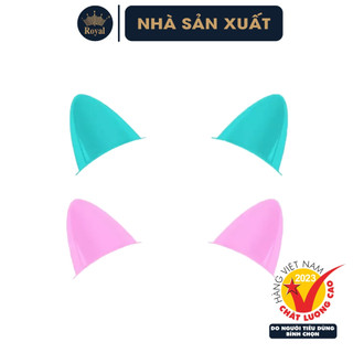 Tai mèo gắn nón bảo hiểm Royal - Nhiều màu
