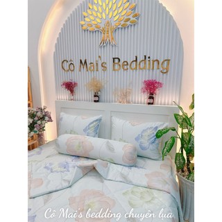 Bộ Ga Giường Lụa Tencel - Hana , Chống nhăn - kháng khuẩn - mềm mịn mát
