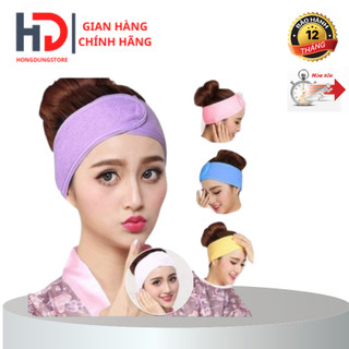 Băng đô quấn tóc spa | Băng đô quấn đầu Spa loại đẹp 10cm nhám dính chắc chắn
