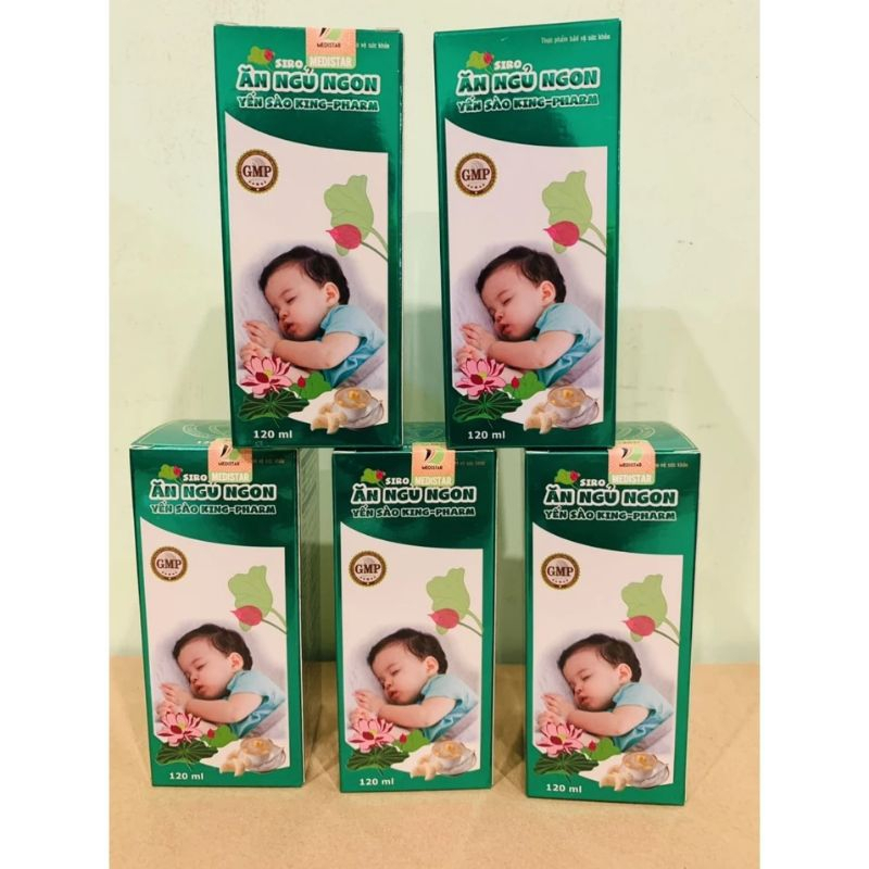 Siro ăn ngủ ngon Yến Sào King Pharm lọ 120ml (Hộp)