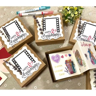 Scrapbook dán ảnh dạng hộp quà tặng, món quà ý nghĩa tặng bạn bè
