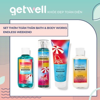 Sản Phẩm Tắm Dưỡng Xịt Thơm Toàn Thân Nến thơm phòng Bath & Body Works -  ENDLESS WEEKEND