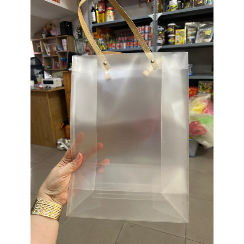 Túi Nhựa PVC Trong Suốt Túi Đựng KHAY Quà 35cm x 25cm