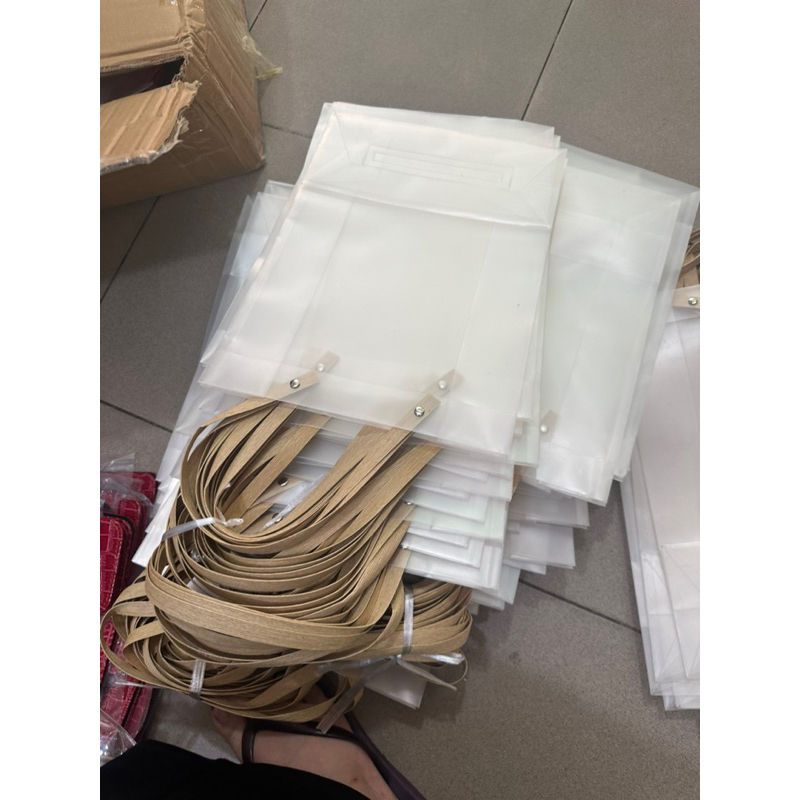 Túi Nhựa PVC Trong Suốt Túi Đựng KHAY Quà 35cm x 25cm