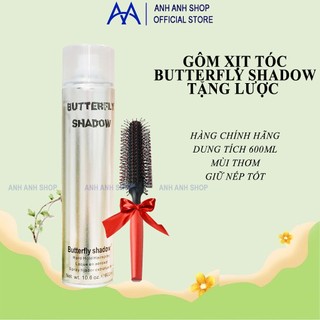 GÔM XỊT TÓC NAM BUTTERFLY SHADOW TẶNG LƯỢC