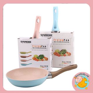 Chảo đá chống dính cao cấp 16cm đáy từ chế biến đồ ăn dặm cho bé dùng cho mọi loại bếp Goodbabyvn