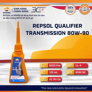 Nhớt Hộp Số Repsol Qualifier Transimission Gear Oil 80w90 120ml