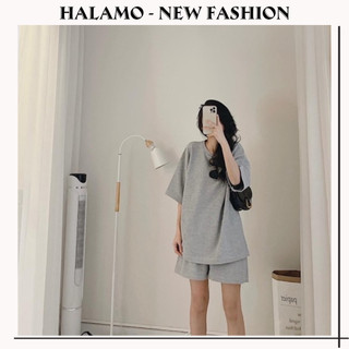 [RẺ VÔ ĐỊCH] Set Trơn Tổ Ong Cộc Tay Nữ-Bộ quần short đùi áo form rộng tay lỡ, sooc phông mặc ở nhà Ulzzang AC13