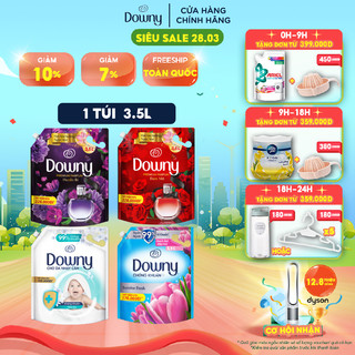 Nước Xả Vải DOWNY Hương Nước Hoa Túi 3.5l Nắng Mai/ Huyền Bí/ Đam Mê/ Dịu Nhẹ
