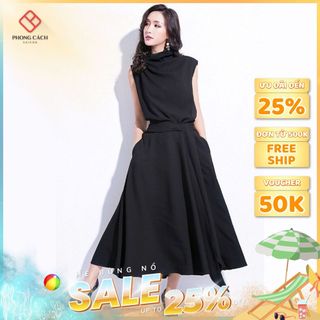 Đầm maxi thiết kế phong cách SD1355 - Phong Cách SAIGON