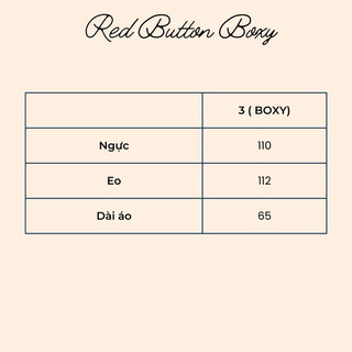 Áo Red Button Boxy top - Mania Cutie