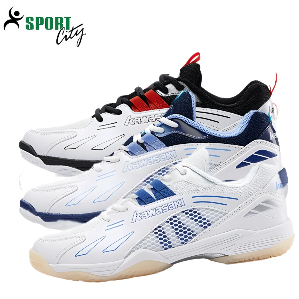Giày cầu lông Kawasaki B3326 mẫu mới có 3 màu dành cho nam và nữ bảo hành 12 tháng nhẹ êm chân thoán
