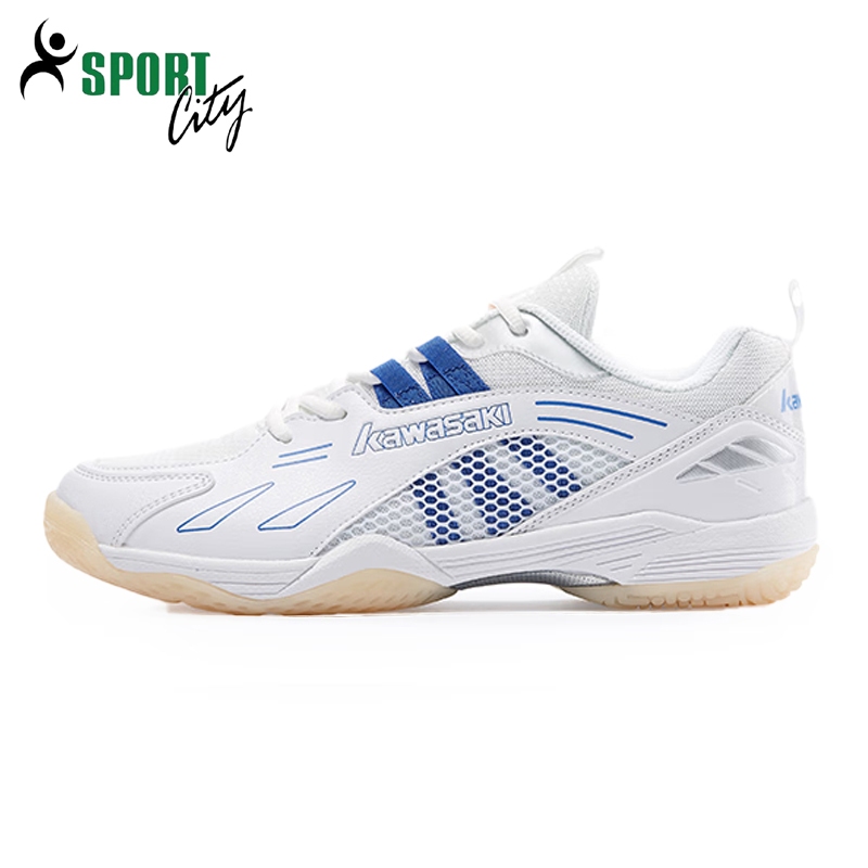Giày cầu lông Kawasaki B3326 mẫu mới màu trắng dành cho nam và nữ bảo hành 12 tháng nhẹ êm chân thoá