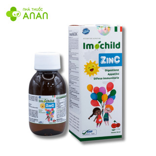 Imochild Nino ZinC - Bổ sung Kẽm kích thích ăn ngon, hấp thu tốt, tăng đề kháng - Nhập khẩu Italy