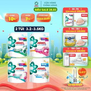 Combo 2 Túi Ariel Matic Nước Giặt Cửa Trên Ngăn Lem Màu Túi 3.5KG/ 3.2KG