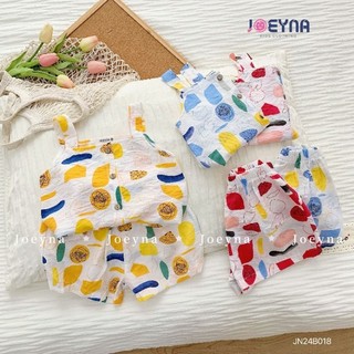 Sét bộ hai dây chất tơ đũi mềm, mát cho bé
