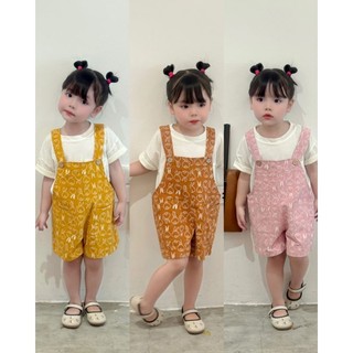 Yếm quần đùi họa tiết dễ thương cho bé