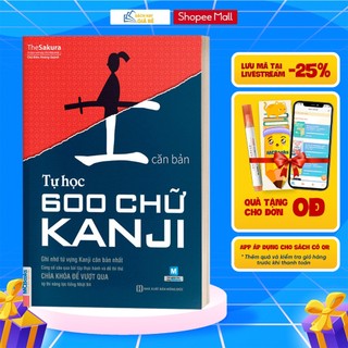 Sách - Tự học 600 Chữ Kanji Căn Bản Bản Mới Cho Người Mới Bắt Đầu