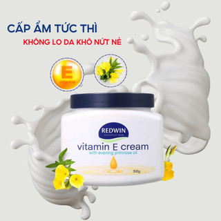 Kem dưỡng da Vitamin E có chứa tinh dầu hoa anh thảo giúp cấp ẩm, làm sáng và đều màu da Body Cream hũ 300g