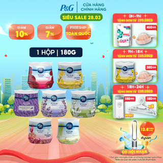 Sáp Thơm Phòng AMBI PUR Hộp 180g Hương Thư Giãn/ Oải Hương/ DOWNY/ Hoa Tươi/ Sả/ Hoa Hồng/ Chanh