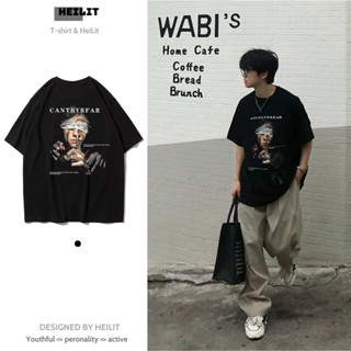 Áo Thun Nam Họa Tiết VINTAGE HeiLit Phông Tay Lỡ Chất Vải Cotton Co giãn Chuẩn Form Unisex