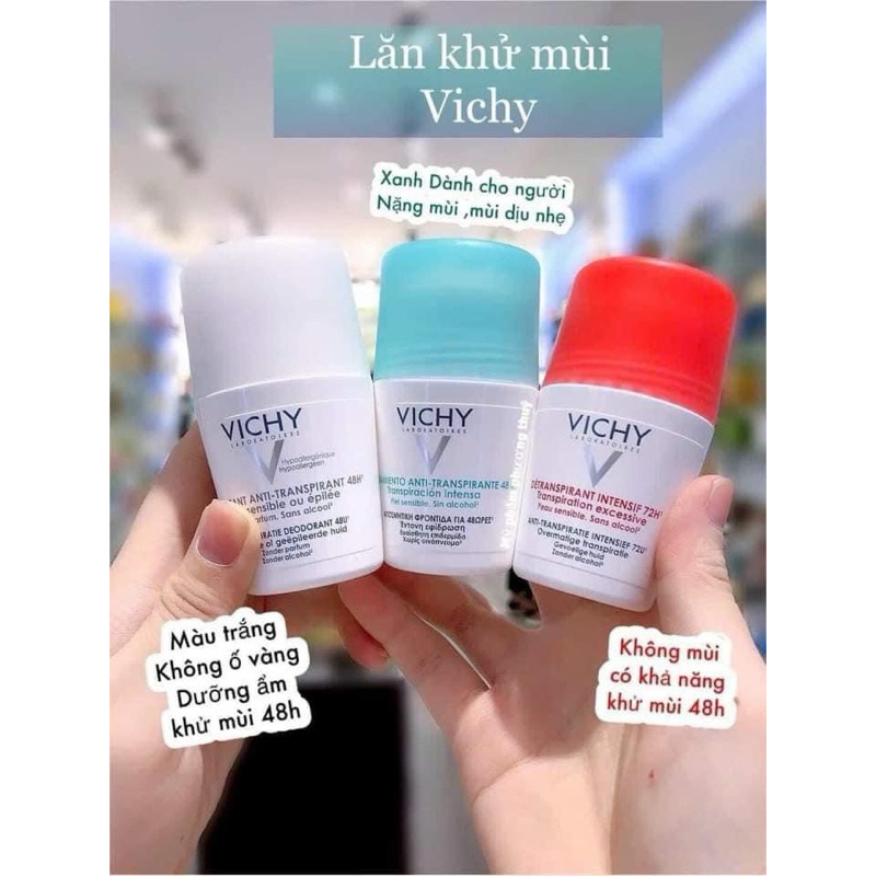 Lăn khử Mùi Vichy-Khử Mùi Hôi Cực Tốt Suốt 48H