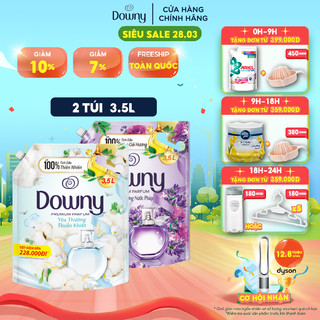 Nước Xả Vải DOWNY Nước Hoa Cao Cấp Hương Yêu Thương Thuần Khiết/ Hương Hoa Oải Hương Nước Pháp Túi 3.5L