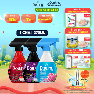 Xịt Vải DOWNY Khử Mùi Và Chống Khuẩn 99.9% Chai 370 Ml Hương Nắng Mai/ Huyền Bí/ Đam Mê