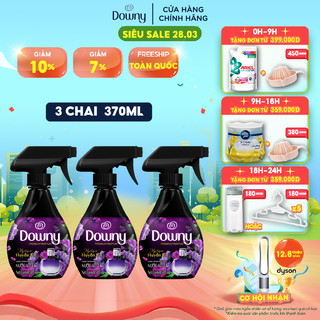 Combo 3 chai Xịt Vải DOWNY Hương Huyền Bí Chai 370ML/chai