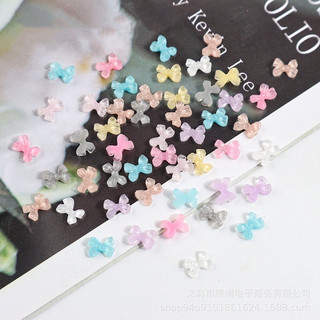 Charm phụ kiện nơ gắn móng-gói mix màu-45 -50c
