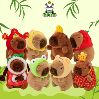 Gấu bông capybara nhỏ Vua Gấu Bông móc khoá capybara mini dễ thương treo balo chìa khoá