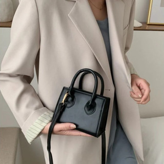 Túi đeo chéo nữ mini da trơn 2 quai xách - TUI01
