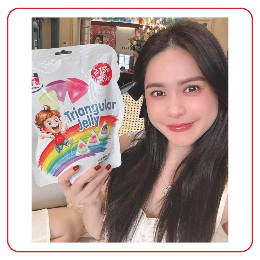 Kẹo Thạch Tam Giác Trái Cây Mix Vị MH - Gói 300g