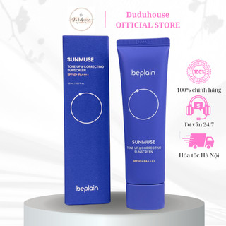 Kem chống nắng Beplain Tím Sunmuse lai Vật Lý & Hoá Học Nâng Tone & Hiệu chỉnh da SPF 50+ PA++++ 50ml Duduhouse