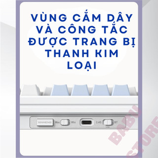 [HÀNG SẴN] Bàn phím cơ Xinmeng - M87 Pro V2 3 Mode | Black plum switch (Mạch xuôi/Hotswap/RGB)