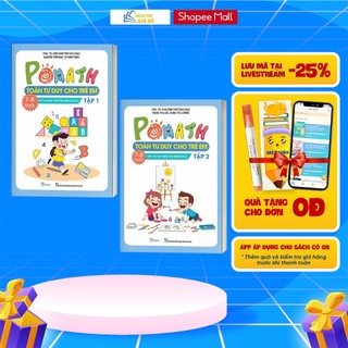 Sách - Combo Pomath Toán tư duy cho trẻ em 7 - 8 tuổi - Giúp con phát triển toàn diện IQ và EQ