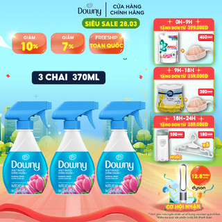 Combo 3 chai Xịt Vải DOWNY Hương Nắng Mai Chai 370ML/chai