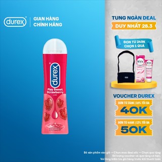 Gel bôi trơn Durex Play Strawberry hương dâu 100ml/chai