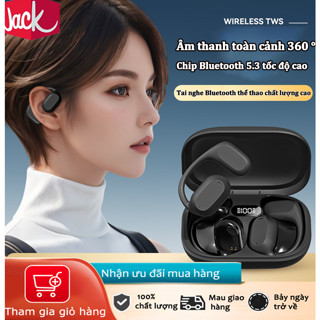 Tai nghe không dây Bluetooth 5.3, không thấm nước và chống mồ hôi, cảm biến vân tay, giảm tiếng ồn - bảo hành một năm