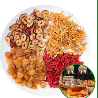 Trà đông trùng hạ thảo 4 vị thảo mộc đẹp da, chống lão hóa, dễ ngủ, thanh nhiệt