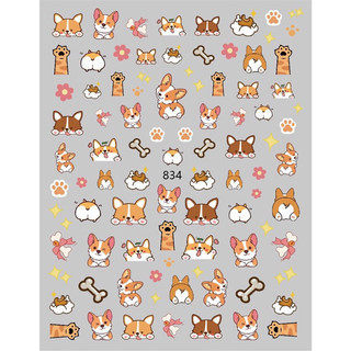 Sticker Hình Dán Móng Hoạt Hình