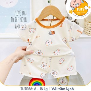 Đồ bộ cộc tay cho bé trai bé gái nhiều họa tiết đáng yêu, Đồ bộ mặc nhà cho bé, TUTI BABY156